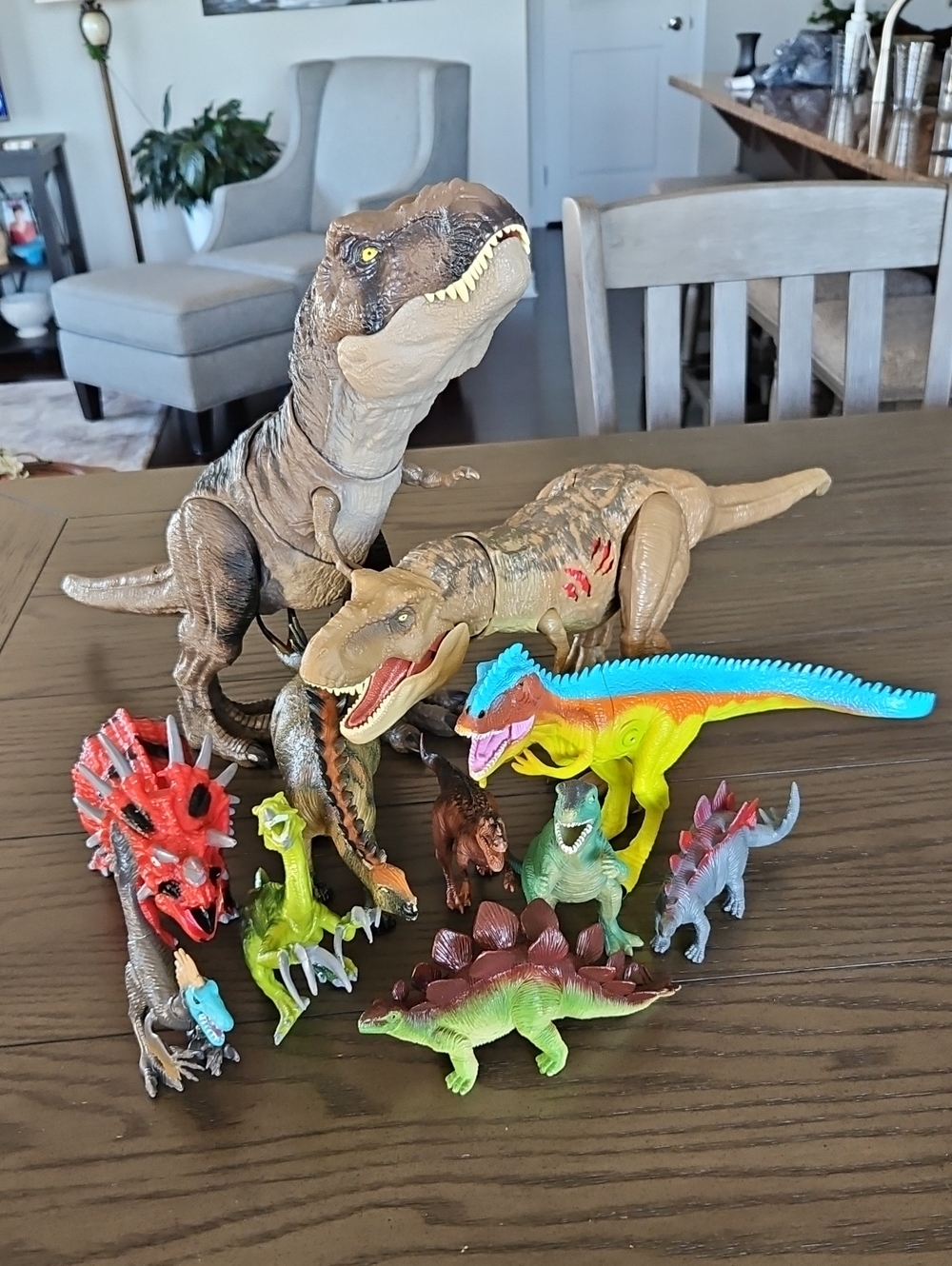 Colorful Dinosaur Toy Lot - Multicolor Realistic Kids Dinosaurs